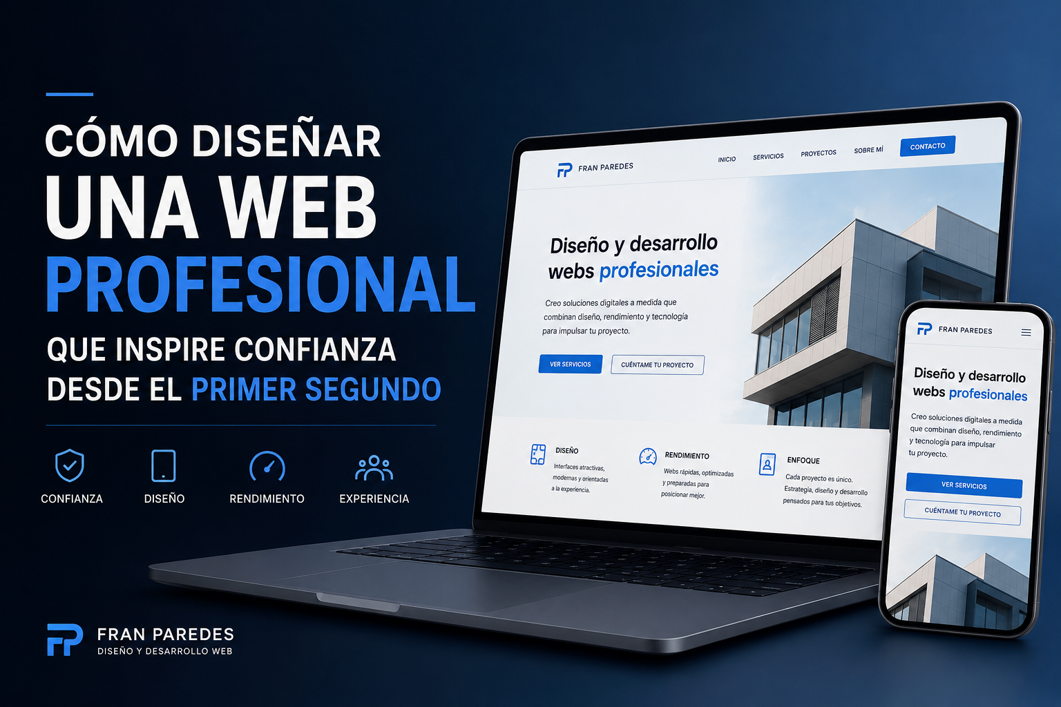 Cómo diseñar una web profesional que inspire confianza desde el primer segundo