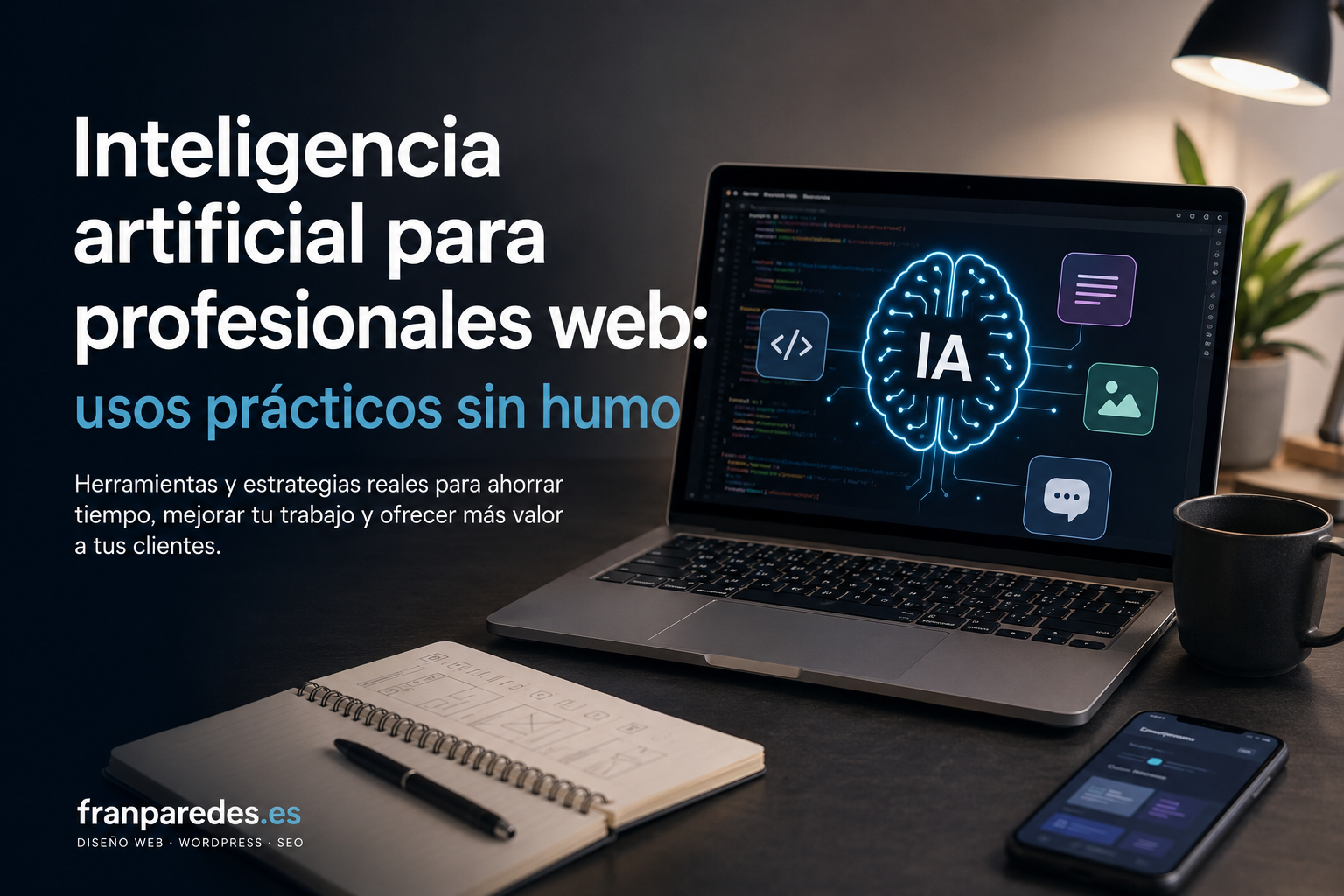 Inteligencia artificial para profesionales web: usos prácticos sin humo