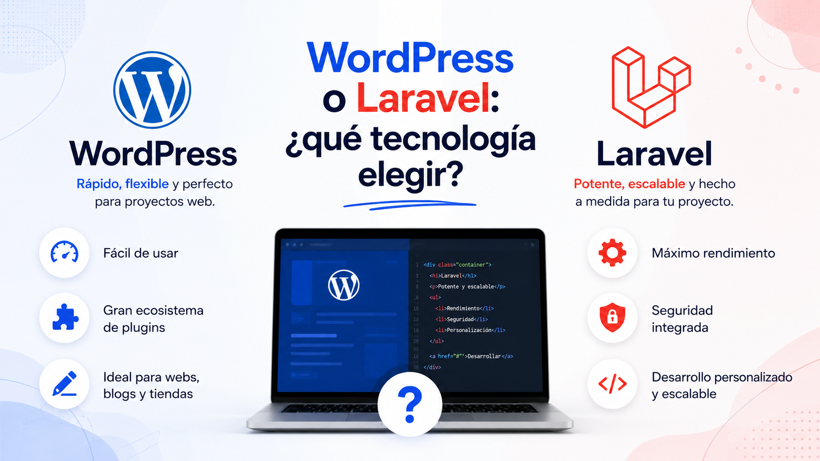WordPress o Laravel: ¿qué tecnología elegir?